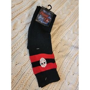 HYP Friday the 13th Jason Voorhees Crew Socks NWT One Size 4-10